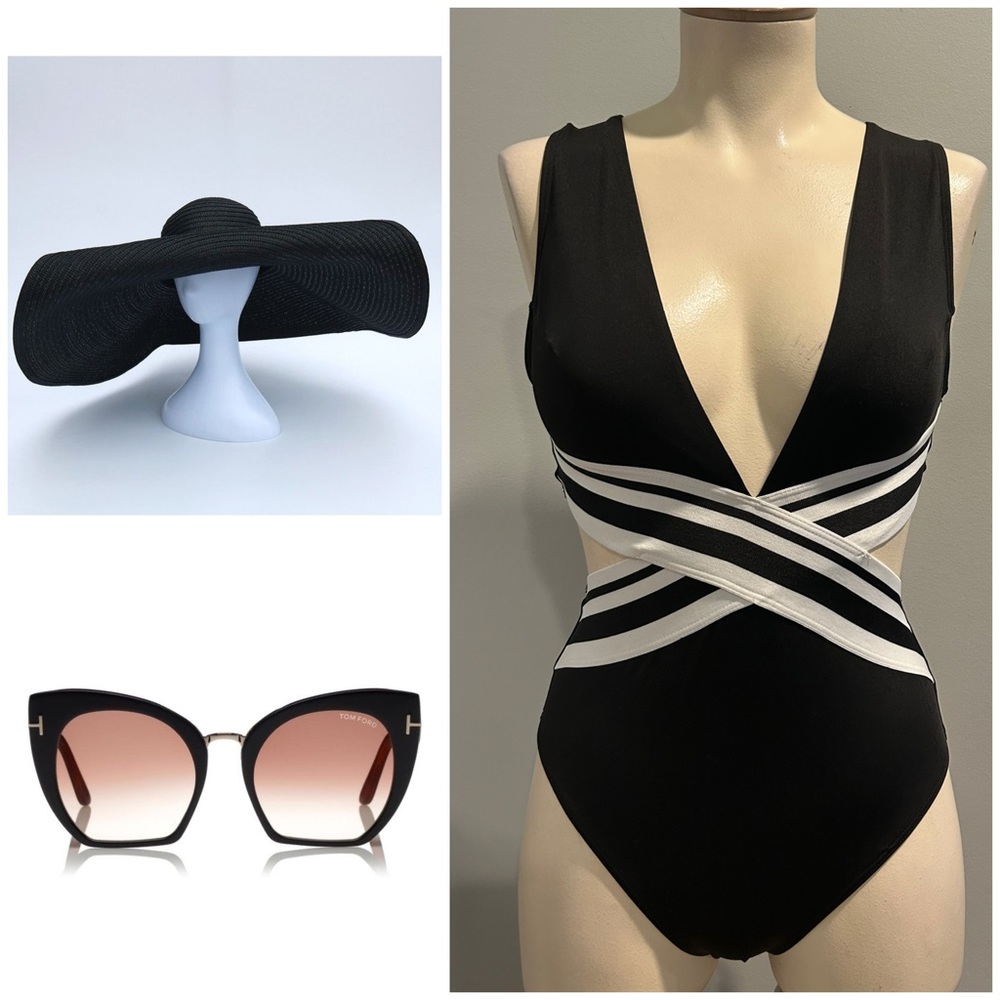 BLACK WHITE SWIMWEAR